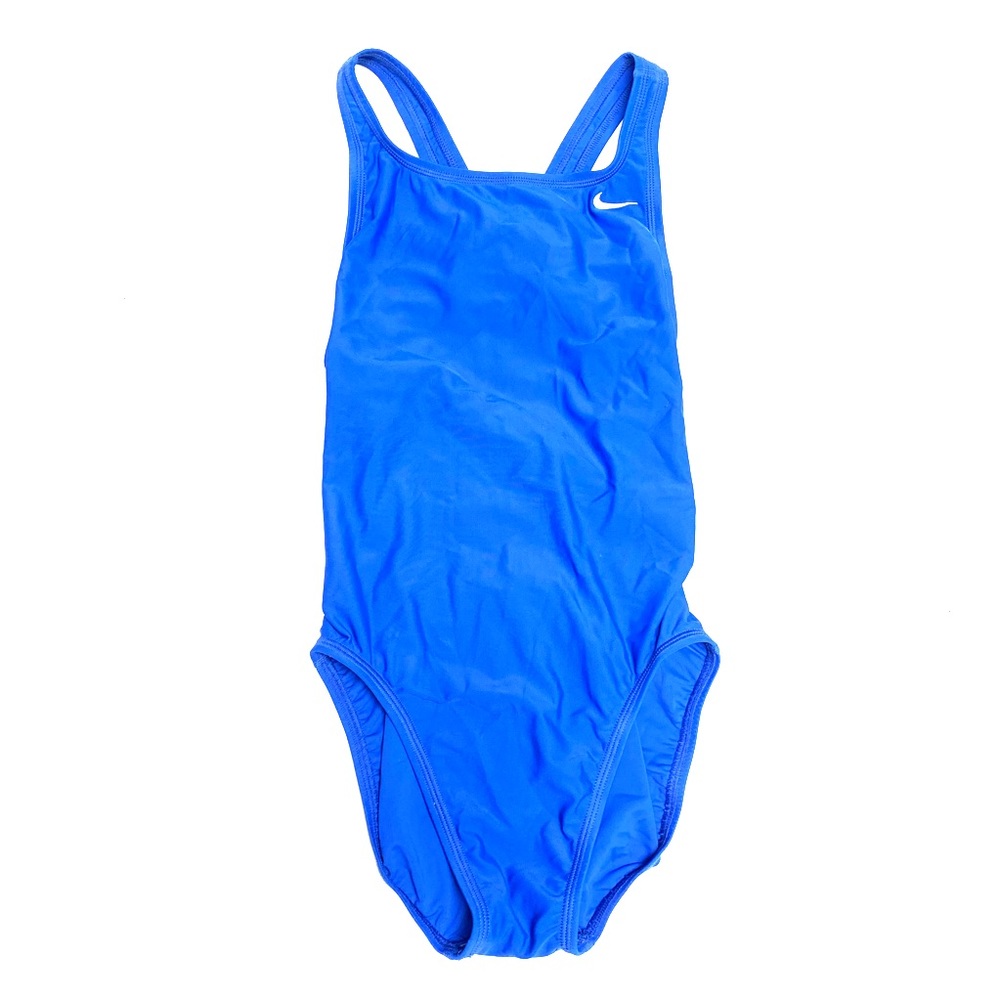 Nike women’s one piece bright blue swimsuit